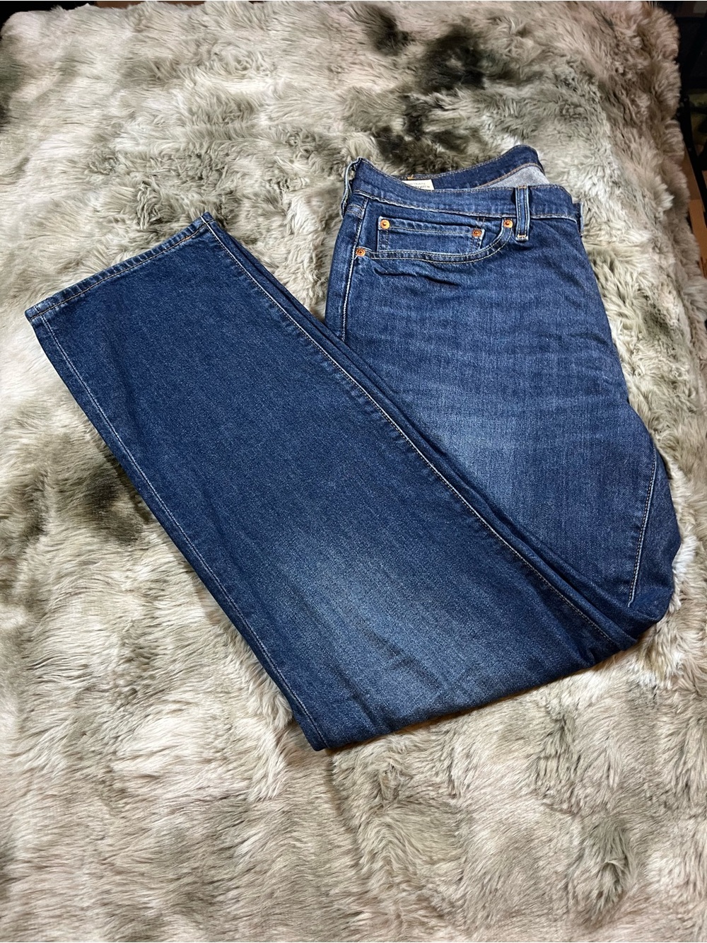 Levi's 541 Dark Wash Athletic Fit Men's Tapered-Leg Waterless Stretch Jeans